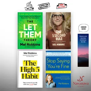 The Let Them Theory | The High 5 Habit | Stop Saying You're Fine | 5 Second Rule By Mel Robbins (English Version) Books