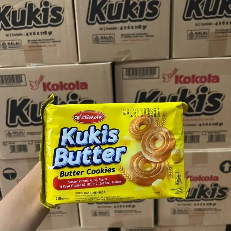 Cod / Kokola kukis butter 218 gram 3 pcs / Kokola kukis 218 gram / Kokol kukis kelapa / Kokola kukis rasa mochachino_kelapa_susu_butter / Kukis kokola 218 gram 3 pcs 1