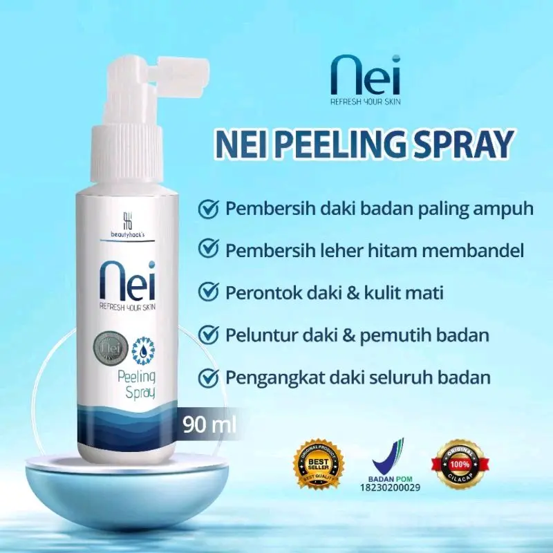 Foto NEI Peeling Spray - Original Penghilang Daki Pembersih Leher Hitam Seluruh Badan Originalthumb3