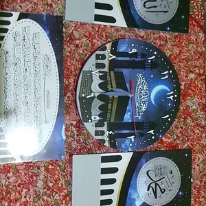 1 Set Jam Dinding Kaligrafi Mewah Murah jam  unik