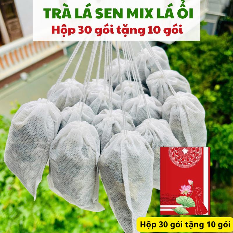 30 gói tặng 10 Trà Lá Sen Mix Lá Ổi Thảo Dược Zone Mỗi Gói Pha 1.5-2 Lít Nước Dùng Cả Ngày Tiện Lợi Tiết Kiệm