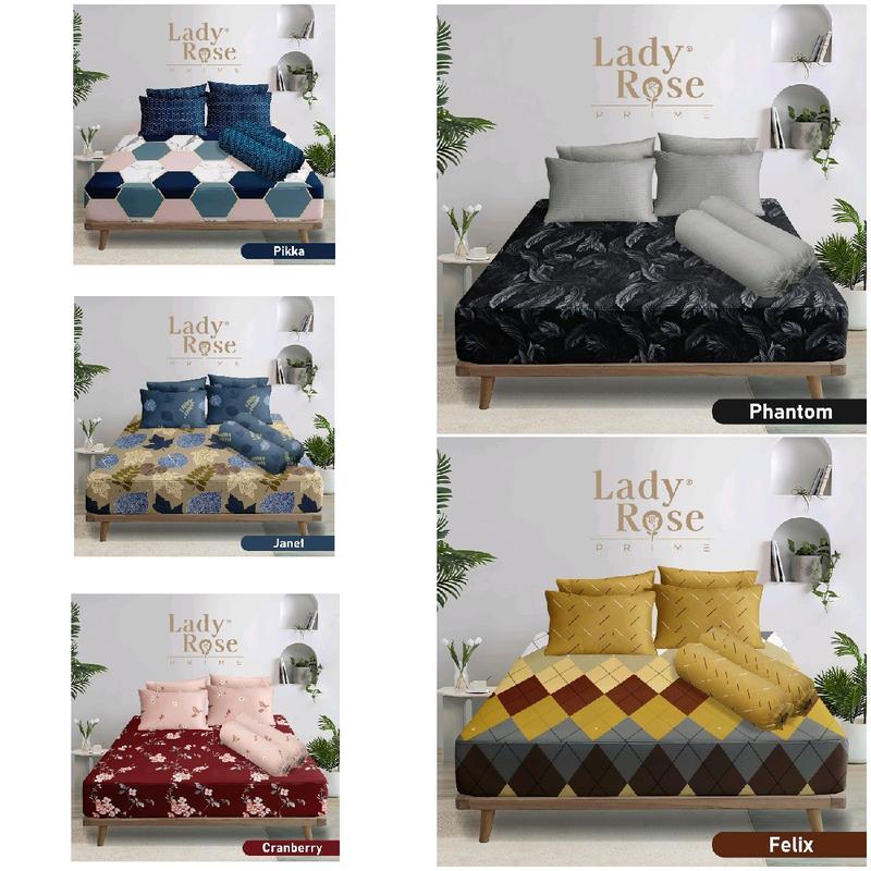 Sprei Lady rose BANTAL 4 ( 180x200 ) King Size TINGGI 30 cm 1