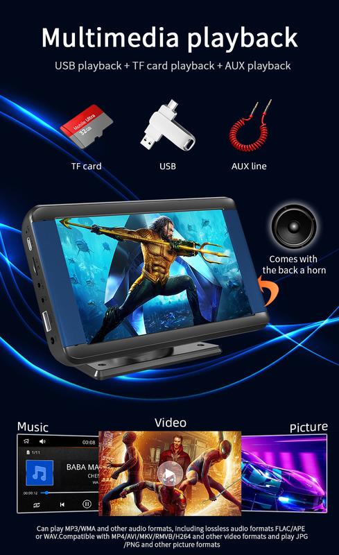 Product Introduction of 7-inch car player mp5 Video player with Wireless CarPlay / Auto 34