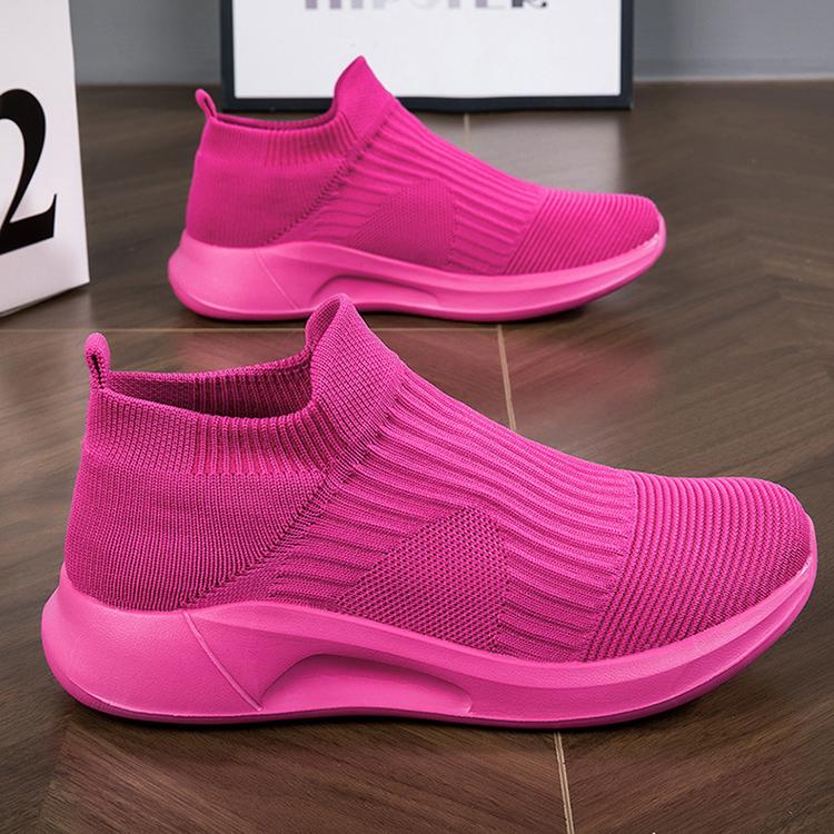 Product Introduction of Giày Thể Thao, Đế Mềm Siêu Nhẹ, Lưới Flyknit, Thoáng Khí, Dành Cho Nữ, Giày Tất, Thích Hợp Cho Các Cặp Đôi, Nhẹ, Thoải Mái, Chống Mùi, Chống Trượt, Dễ Phối Đồ, Thường Ngày, Giày Nữ 25