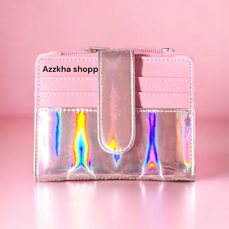 DOMPET LIPAT MINI HOLOGRAM/GLITTER - Kartu dan Wanita 4