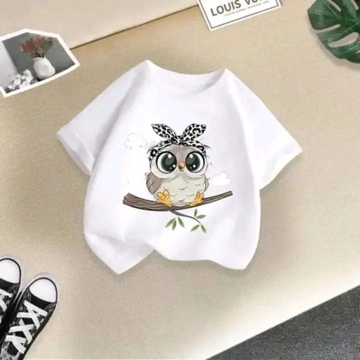 Kaos Anak-Anak Perempuan 1-9 Tahun - Fashion Anak-Anak Katun 0
