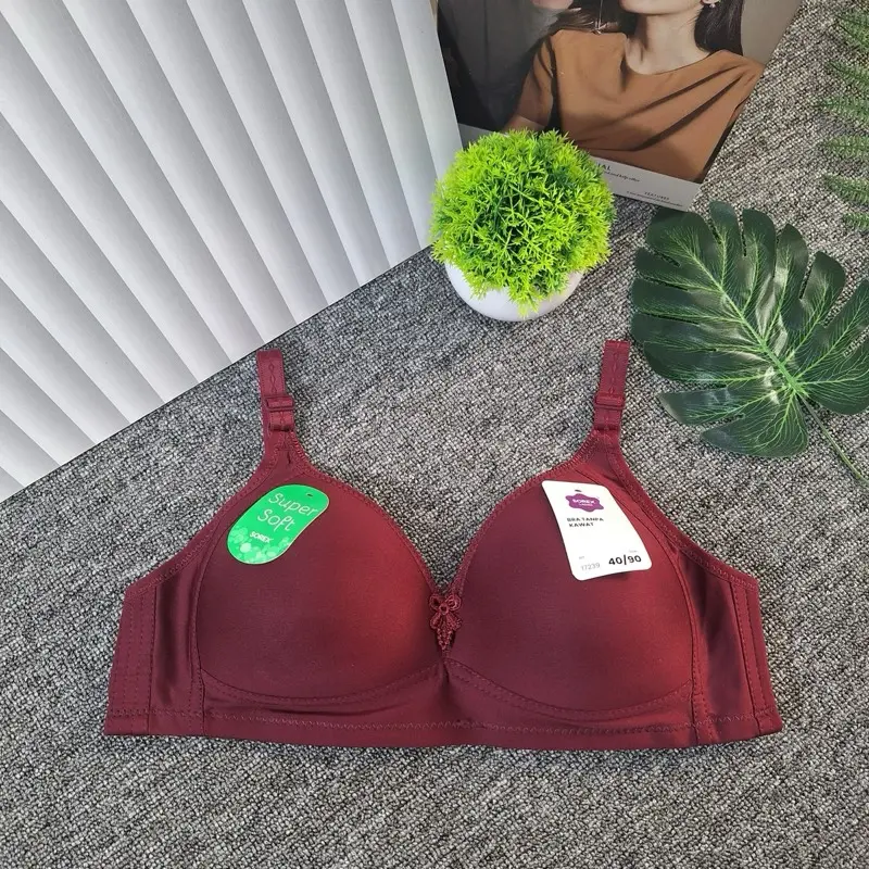 Sorex 17239 Bh Tanpa Kawat Cup Besar Setara B-C Super Soft Basic Bra Wanita Busa Tipis 3
