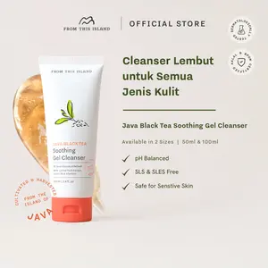 From This Island Java Black Tea Soothing Gel Cleanser | Sabun Cuci Muka Lembut untuk Semua Jenis Kulit