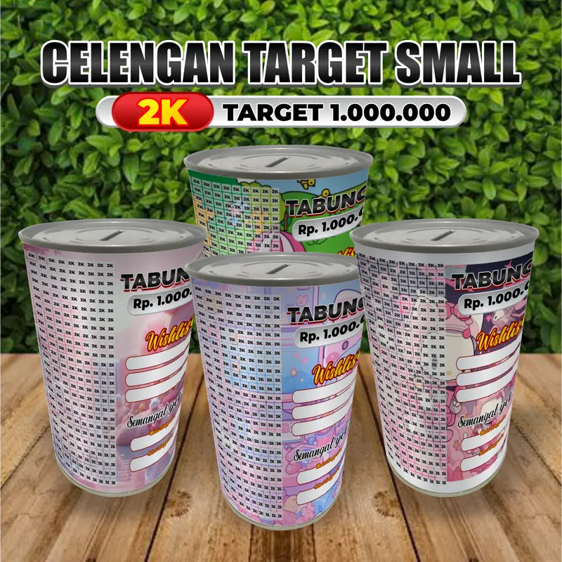 CELENGAN TARGET MURAH CELENGAN (SMALL KECIL) VIRAL CELENGAN TIKTOK TABUNGAN BUKA TUTUP CELENGAN PERMANENT MENABUNG CELENGAN KALENG CELENGAN PLASTIK 2