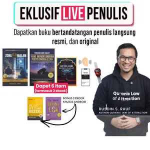 [ EKSKLUSIF LIVE PENULIS + TTD ] PAKET BUNDLING DETOX DIRI, BUKU ZONA 1/3 MALAM DAN BUKU PANDUAN SOLAT