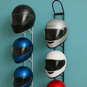 RAK HELM GANTUNG BESI 5 SUSUN / RAK GANTUNGAN HELM KOKOH KUAT NEMPEL DINDING