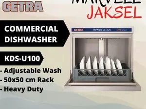 COMMERCIAL DISHWASHER GETRA KDS-U100 MESIN CUCI PIRING ELEKTRIK