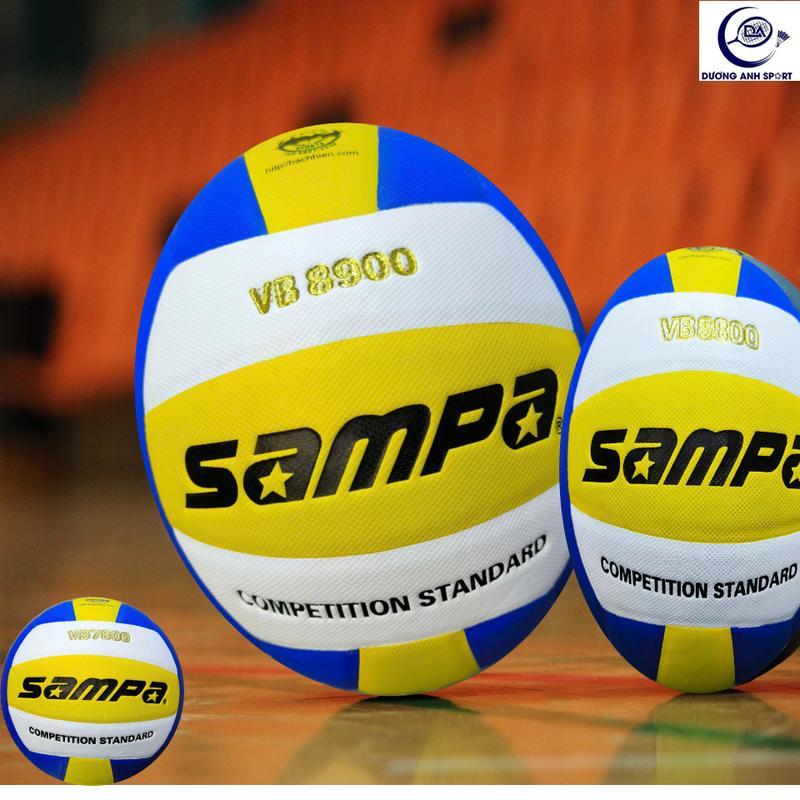 Sampa Quả Bóng Chuyền VB-8900,8800,7800 Da PU Tổng Hợp Nhật Tiêu Chuẩn Thi Đấu Chính Hãng Bách Hiền Chất Lượng Cao Dành Cho Người Yêu Thể Thao