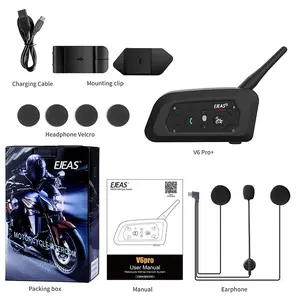 EJEAS V6 Pro Plus Bluetooth Intercom Helm 6 Rider Helmet SENA