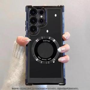 磁気電話ケース,1カウントアンチドロップ電話保護カバー,サムスンギャラクシーS 24Ultra S 23Ultra S 22Ultra S 24 Plus S 23 Plus S 22 Plusと互換性のある電話アクセサリー