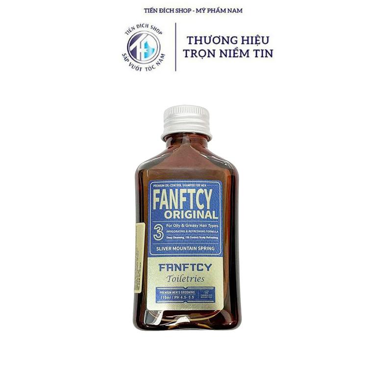 Dầu gội tạo phồng tóc Fanftcy Original Sliver Mountain Spring 110ml cao cấp | Kiềm dầu làm cho nam