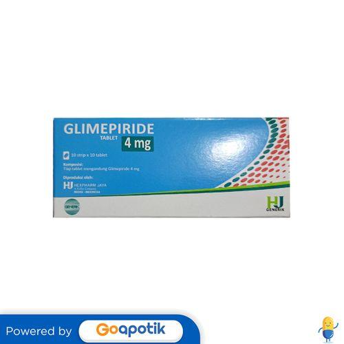 GLIMEPIRIDE HEXPHARM 4 MG BOX 100 TABLET
