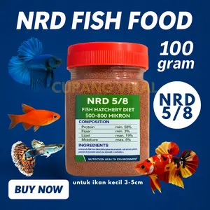 Pelet NRD 5/8 Pelet Premium High Nutrition Cupang Guppy Aquascape 100Gram