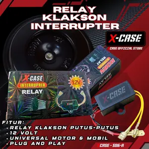 X-Case Relay Biled Klakson Putus 12 Volt Universal Motor Mobil Modul Interrupter Relay Pnp 506-A
