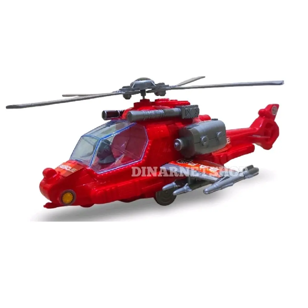 Mainan Pesawat Helikopter Tarik Apache Helicopter Berjalan Baling Baling Berputar Hadiah Edukasi Anak Toy Bahan Plastik