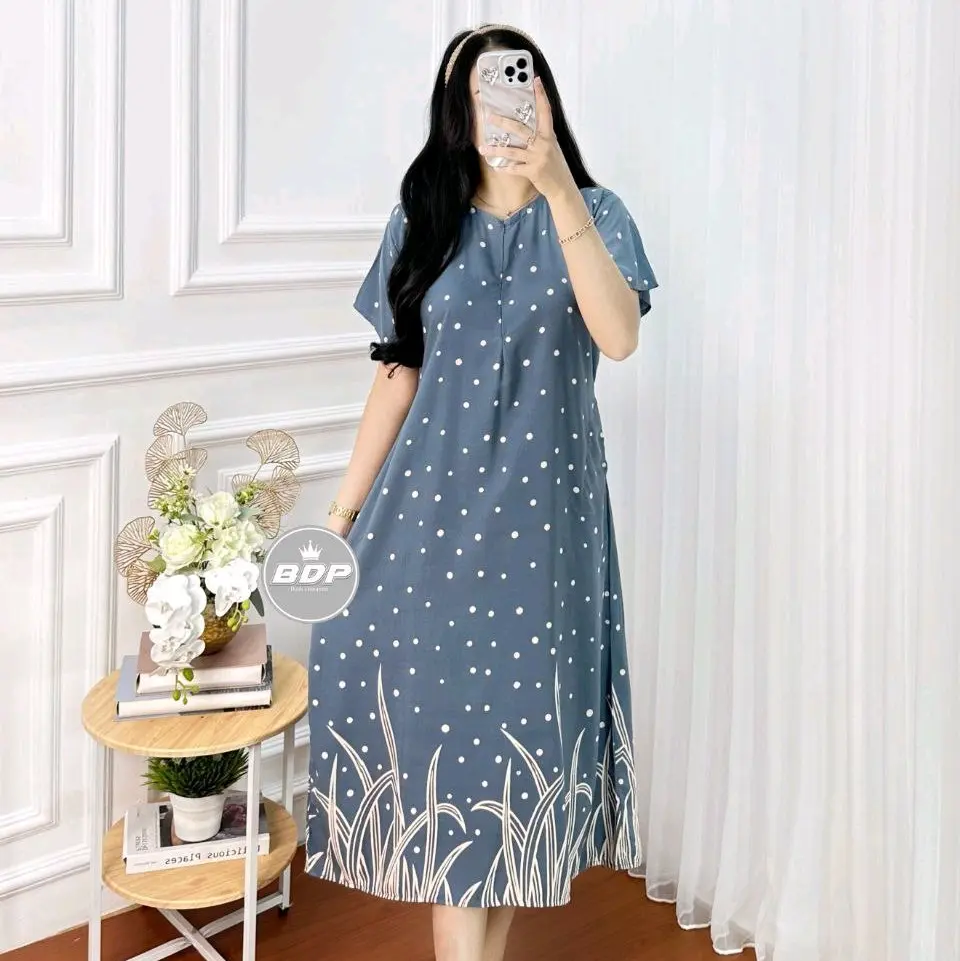 DASTER KEKINIAN BUSUI VIRAL rayon adem Menyusui busui Motif Bumil Wanita Hamil Ibu Kehamilan Nyaman Katun resleting depan baju tidur dan baju santai wanita cibi kimono