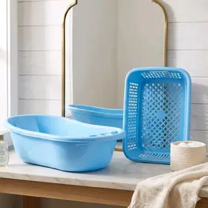 BAK MANDI BAYI POLIN DAN KERANJANG BAJU BAYI SERBAGUNA