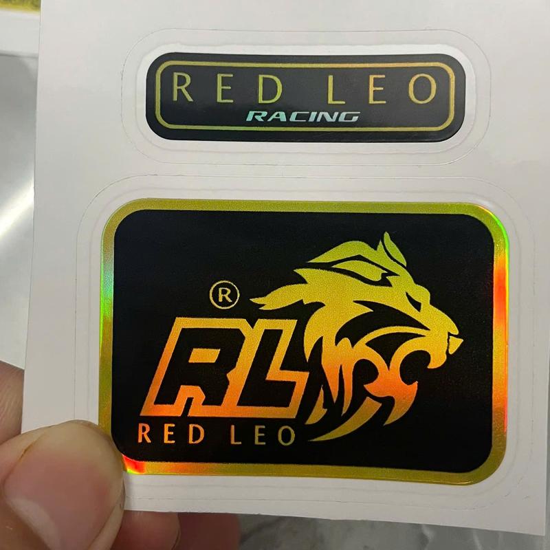 REDLEOO Tem Dán Phuộc Bình Dầu F O X RACING & R C B Decal Hologram Chống Bay Màu Tặng Tem Phuộc Nhỏ Lò Xo Cho Satria Raider Exciter Sirius Winner Wave