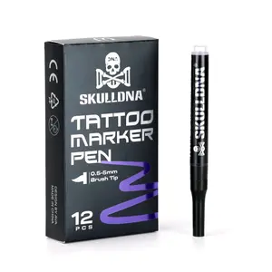 SKULLDNA Tattoo Marker Pen - (Brush Tip)
