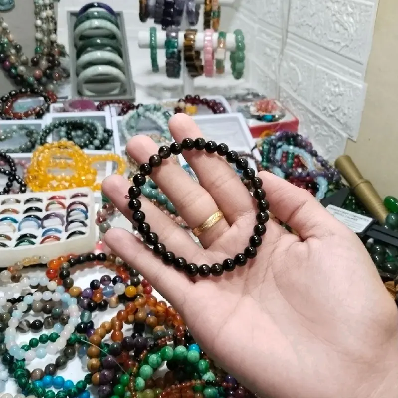 gelang yahman wulung diameter 6mm/ 8mm custom tali 1