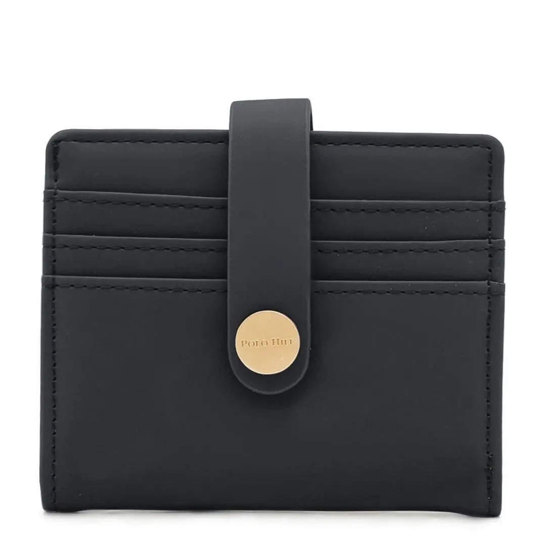 POLO HILL Ladies Slim & Sleek Bifold Card Wallet with Back Zip Pocket PLWS-LW168