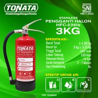 Gambar Alat Pemadam Api Stainless Tonata SNI / APAR Clean Agent HCFC/HFC 3 kg dari Tonata Indonesia Kab. Tangerang 3 Tokopedia