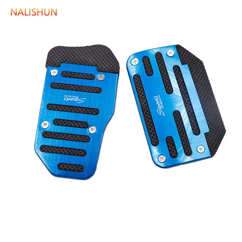 Automotive pedal modification, brake and accelerator, aluminum alloy metal pedal, anti slip pad, stainless steel universal type
