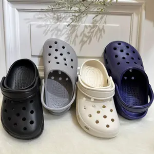 AMARE Sepatu Sandal Anak Laki-Laki Model Baim Polos Dengan Tali Belakang S252 Bahan EVARingan Nyaman Anti Slip Warna Hitam Navy Putih Tulang Abu-Abu Fashion