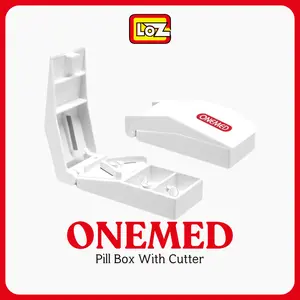 ONEMED Pill Cutter Box | Kotak Obat dengan Pemotong Obat