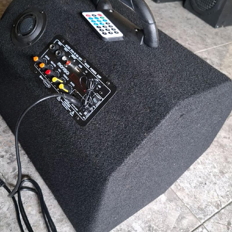 Speaker Sepikar Aktif 10 Inch Portable AC/DC Karaoke + echo Bluetooth 3