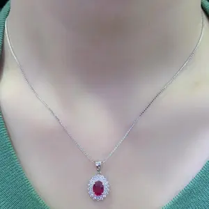 Liontin Berlian Batu Ruby Kpd1242058 - Kimberly Jewellery