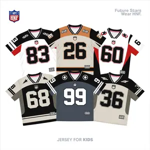 Jersey Rugby Anak Laki-Laki Perempuan // NFL // Jersey anak // Streetwear // Retro // Ootd // Vintage Retro Full Printing Sublimasi Usia 2-10 Tahun - Bahan Dry-Fit Milano - Sport Outdoor