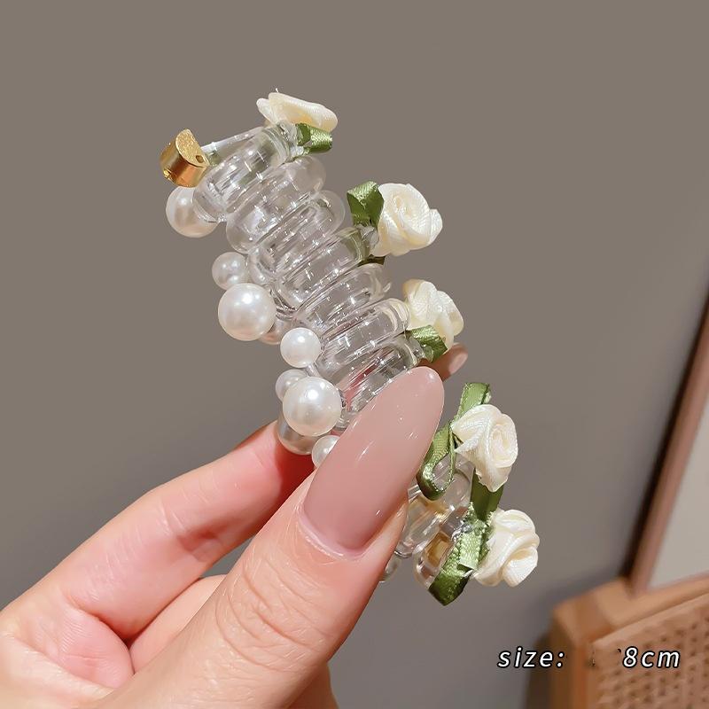 Product Introduction of Rose headband headwear, flower hair clip headband for women, hair tie, 2024 new style headband 3