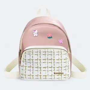 neymo tas ransel momou tas wanita tas leather dan canvas motif emas free sticker 1  random Wanita Backpack Sekolah