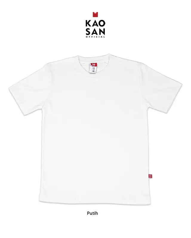 KAOS POLOS PUTIH - KAOS POLOS PRIA DAN WANITA - KAOSAN OFFICIAL 0