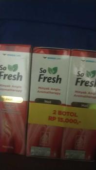 Product Review of So Fresh Minyak Angin Aromatherapy 10ml Isi 2 - Terapi Aroma Segar untuk Meringankan Sakit Kepala dan Flu from N**g T**💪 0
