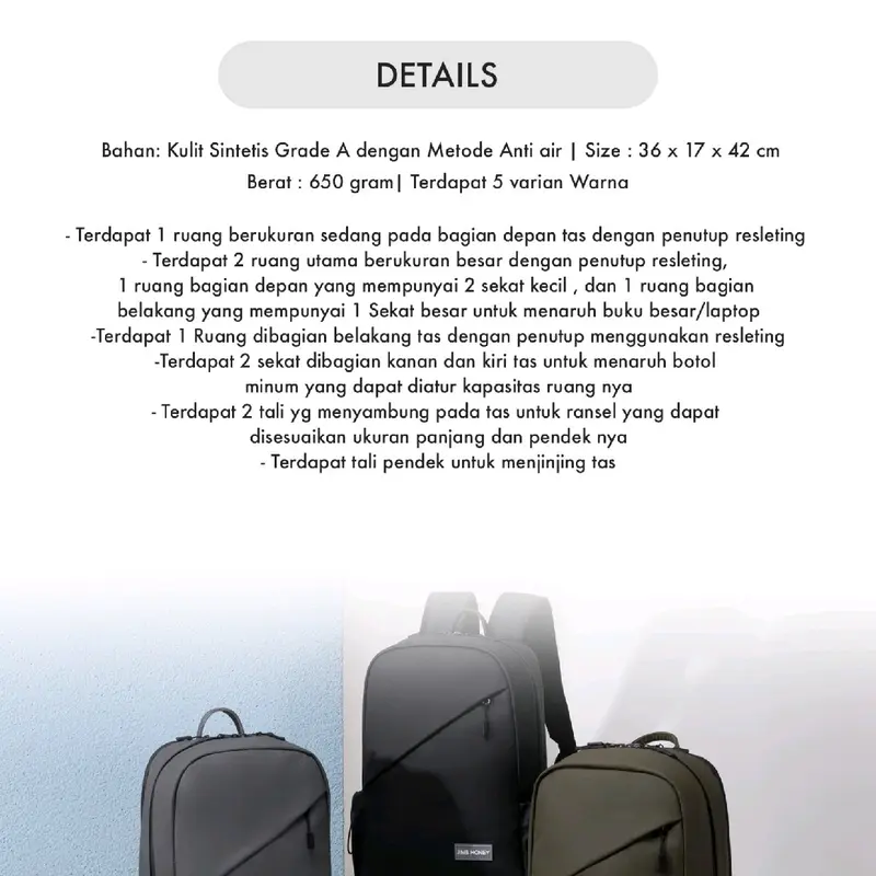 JUNO BACKPACK JIMSHONEY tas gendong 1