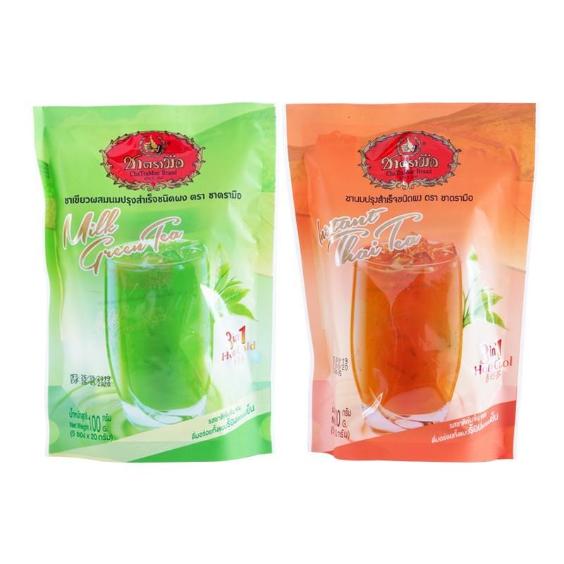 Cha Tra Mue 3 in 1 Instant Thai Milk Tea Green Milk Tea 4