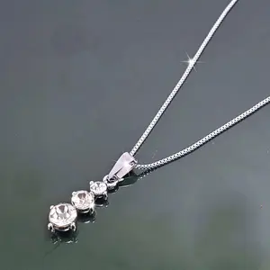 100% RODIUM  ASLI LAPIS EMAS PUTIH KALUNG CANTIK WANITA BERBAGAI MODEL LIONTIN PERMATA