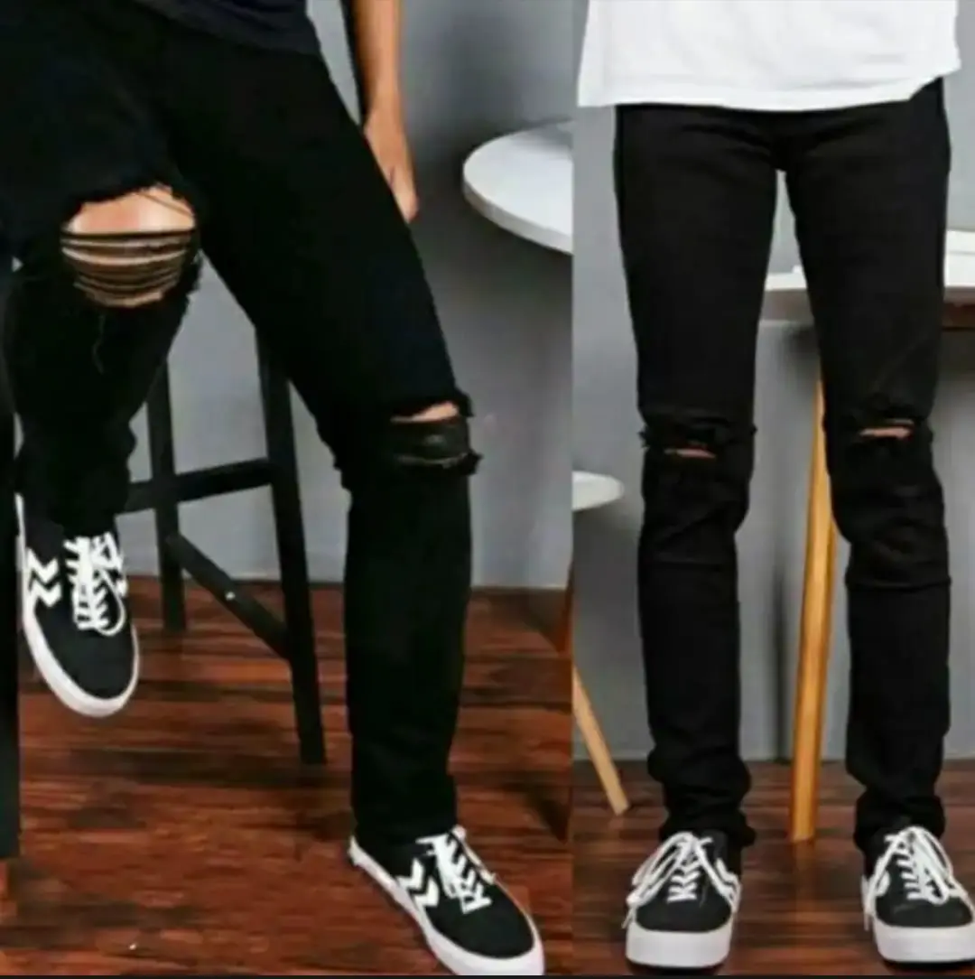 Celana jeans pria panjang skinny pensil sobek lutut - Celana Jeans Pria Sobek Dengkul - Celana panjang pria jeans Ripped - Celana Panjang Pria Denim - Celana Jins Pria Panjang - Celana Panjang Pria Robek Robek - Celana Panjang Pria Pensil bahan Shofjeans