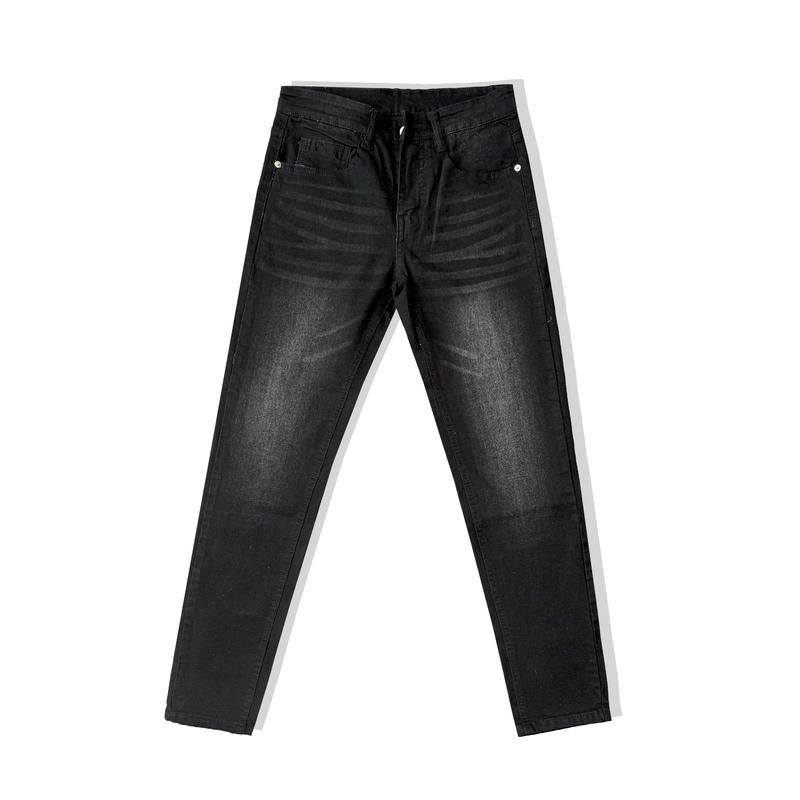 Quần jean nam đen tuyền was trắng sáng thời trang form skinny QJN799 Menswear Pants Có Túi