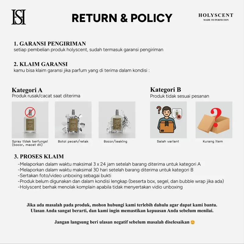 Holyscent Perfume - OUD'E - Parfum Pria Wangi Tahan Lama Aroma Wood Oud Musky 5