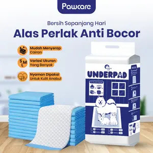 PAWCARE - Alas Perlak Poop & Pee Kucing Anjing - Perlak Kucing Melahirkan - Underpad Anjing - Pad Pipis Kucing Anjing - Training Pad