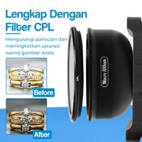 Gambar APEXEL Lensa Kamera HP Smartphone Macro Lens Clip 10X CPL Filter - APL-HB100CPL dari Apexel Indonesia Kota Administrasi Jakarta Barat 5 Tokopedia