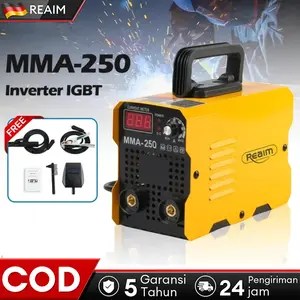 REAIM MMA-250 Inverter IGBT Garansi 5 Tahun Tahan Lama Kokoh Cocok untuk Rumah Tangga & Industri Mesin Cuci Mobil Tangga Lipat COD